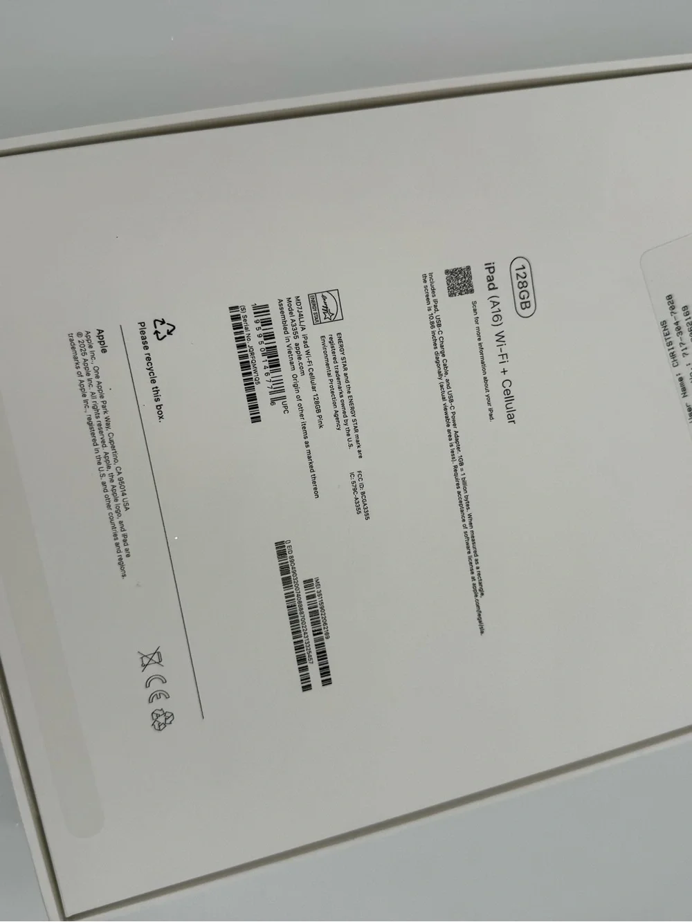 Apple ipad a16